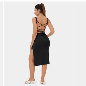 Halara black dress never worn